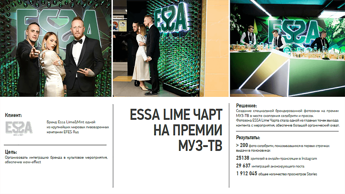 ESSA Lime Чарт на премии МУЗ-ТВ